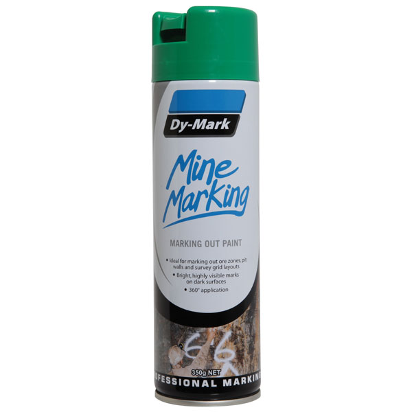 DY-MARK MINE MARKING VERTICAL GREEN 350G AEROSOL 